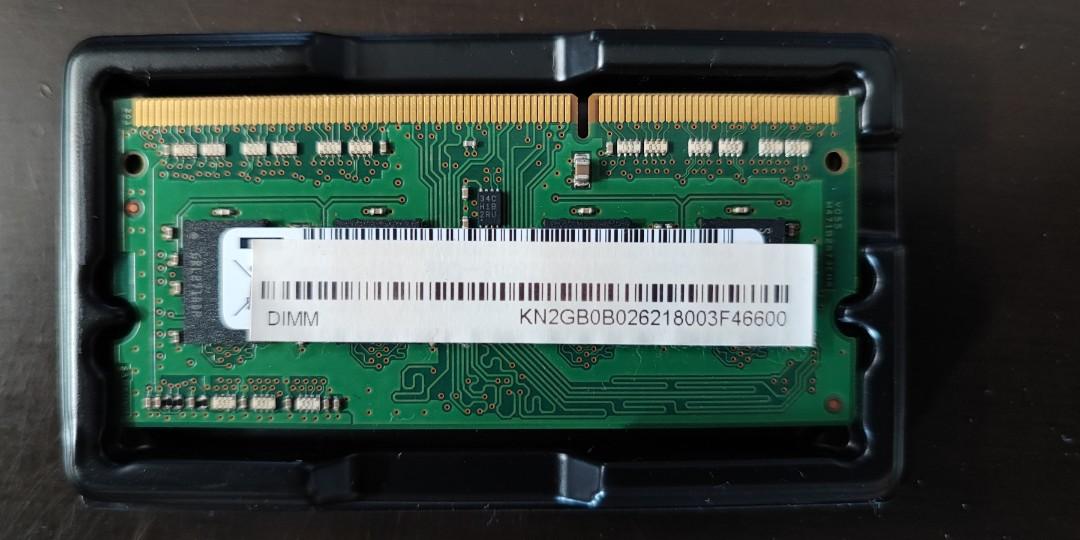 2GB Laptop Memory DDR3 (Category: Computer Parts) located in Las Pinas. Submitted by coolbear.1cc181 (Listing ID 1140672664, Image 1). Description: 2GB DDR3 PC3-10700 667 MHz 1.5v came from an Acer Aspire Laptop. Negotiable..