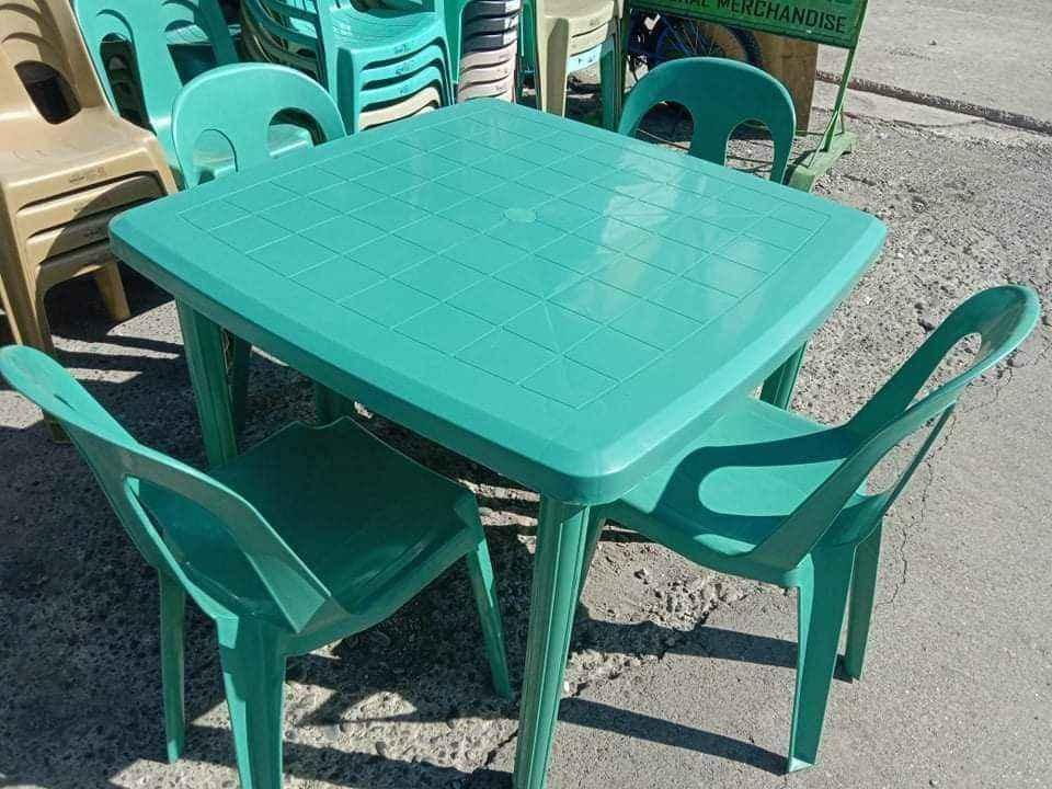 4 seater/ 6 seater Monoblock Dining SET (Category: Tables & Sets) located in Quezon City. Submitted by uno_store (Listing ID 1140688526, Image 1). Description: 4 seater/ 6 seater Monoblock Dining SET - minimalist chairs and table - for business expansion - for family use -easy to assemble -high quality monoblocks P 2690 - 4 seater P 3480 - 6 seater tables: Dimensions: 20"x20" = P 640 24"x24" = P 795 30"x30" = P 995 24"x36" = P 1095 36"x36" = P 11