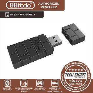 8Bitdo Wireless USB Adapter 2 for Switch/Switch OLED, Windows, Mac & Raspberry Pi Compatible with Xbox Series X & S Controller, Xbox One Bluetooth Controller, Switch Pro and PS5 Controller