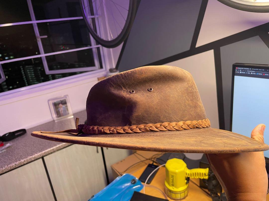 A genuine Jackaroo leather hat, Men's 