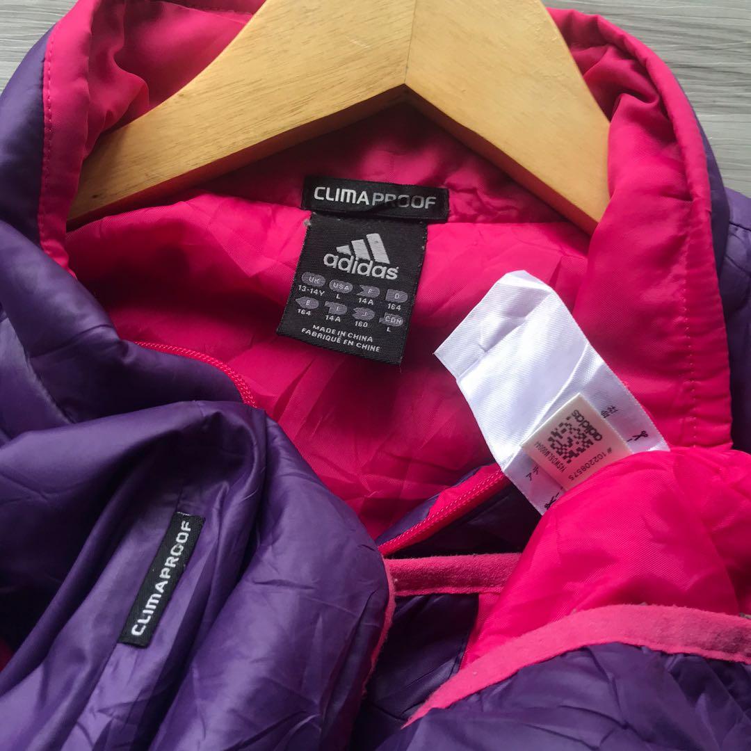 adidas purple coat
