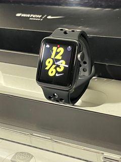 Apple Watch Nike+ Series 3 38 MM Space Gray Fullset Original Mulus Like New