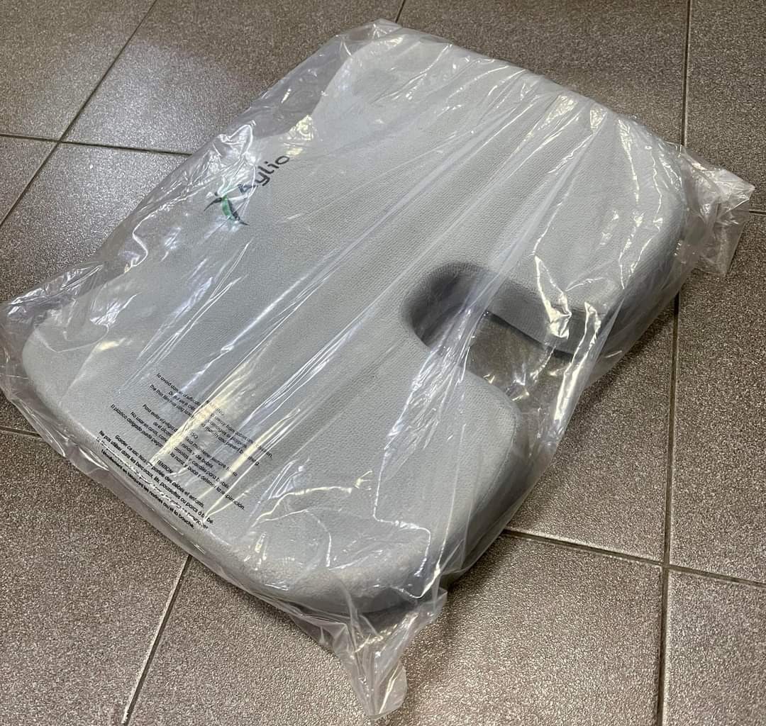 Aylio Coccyx Orthopedic Comfort Foam Seat Cushion for Lower Back, Tailbone and Sciatica Pain