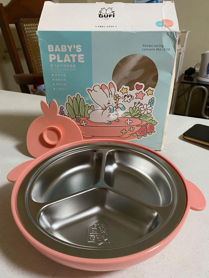 Babies / Kids Stainless Steel Plate (Category: Weaning & Toddler Feeding) located in Quezon City. Submitted by racqueluy7 (Listing ID 1140660809, Image 2). Description: - Brand New / Unused - Orig Price: P555 - RFS: Decluttering - Located at QC / Ortigas - Shipping via Grab / Lalamove c/o buyer - Mode of payment: BPI / BDO / Gcash - Pls refer to the photos 🙂 .