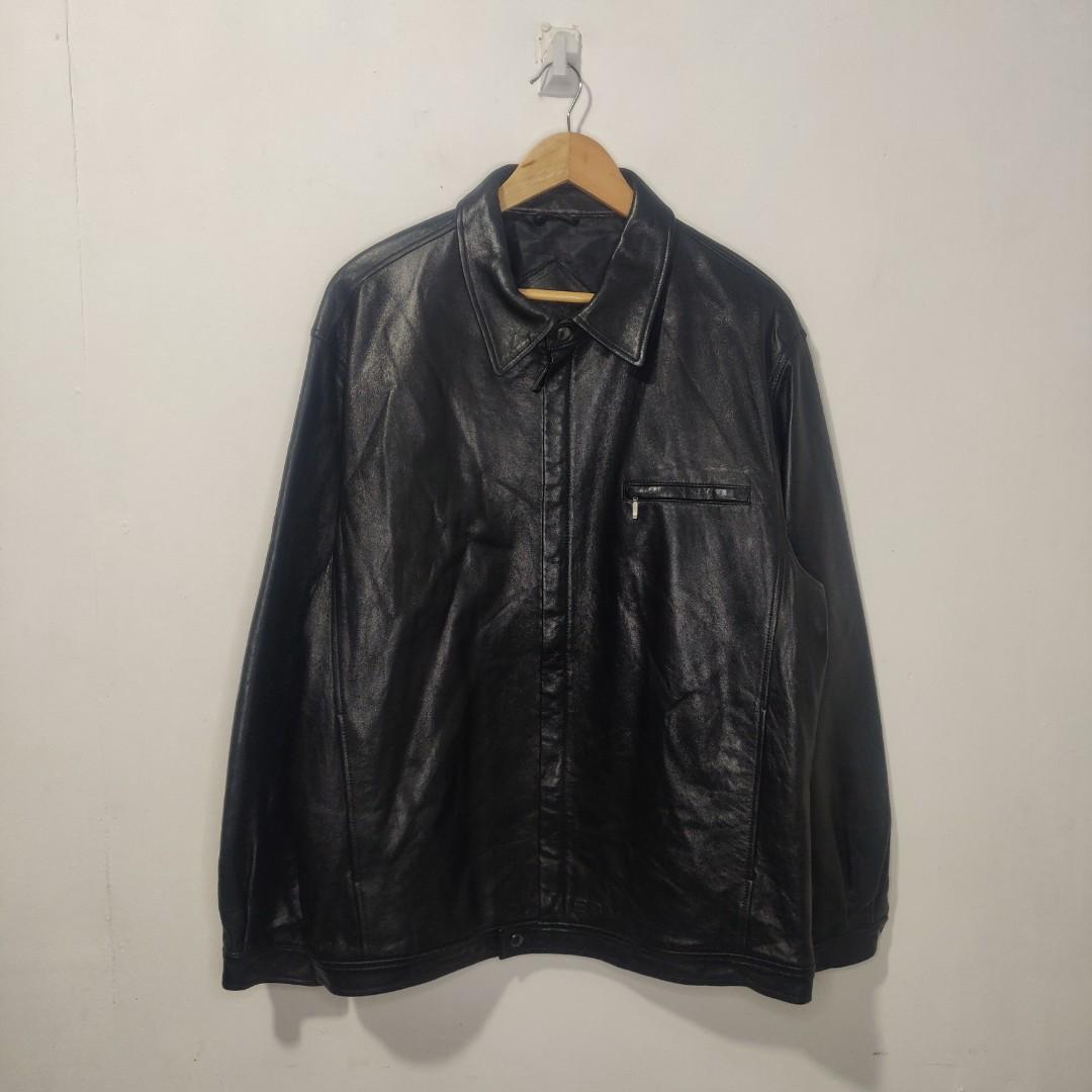 Balenciaga Leather Jacket, Men's Fashion, Coats, Jackets and Outerwear ...