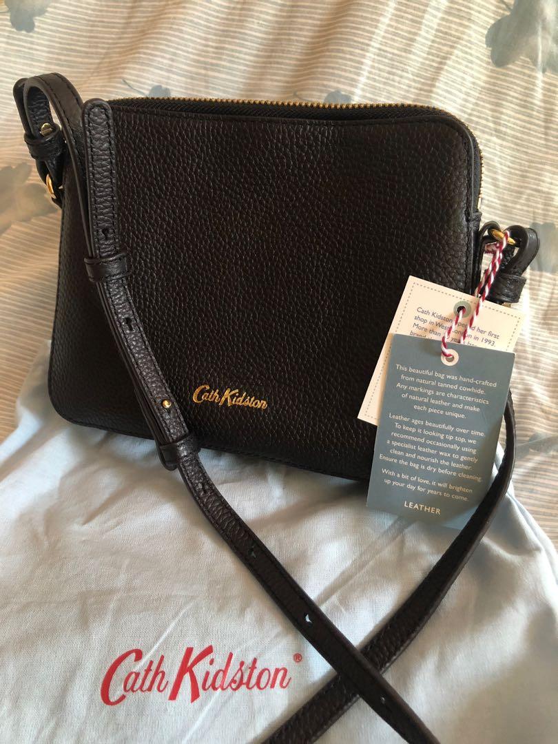 Cath kidston deals black leather bag