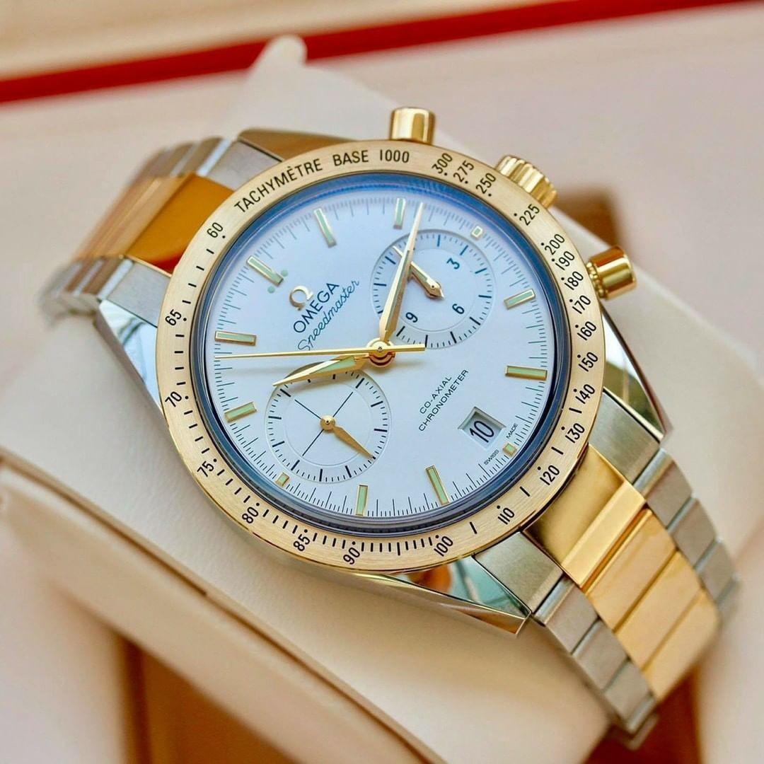 Omega speedmaster hotsell 57 rose gold