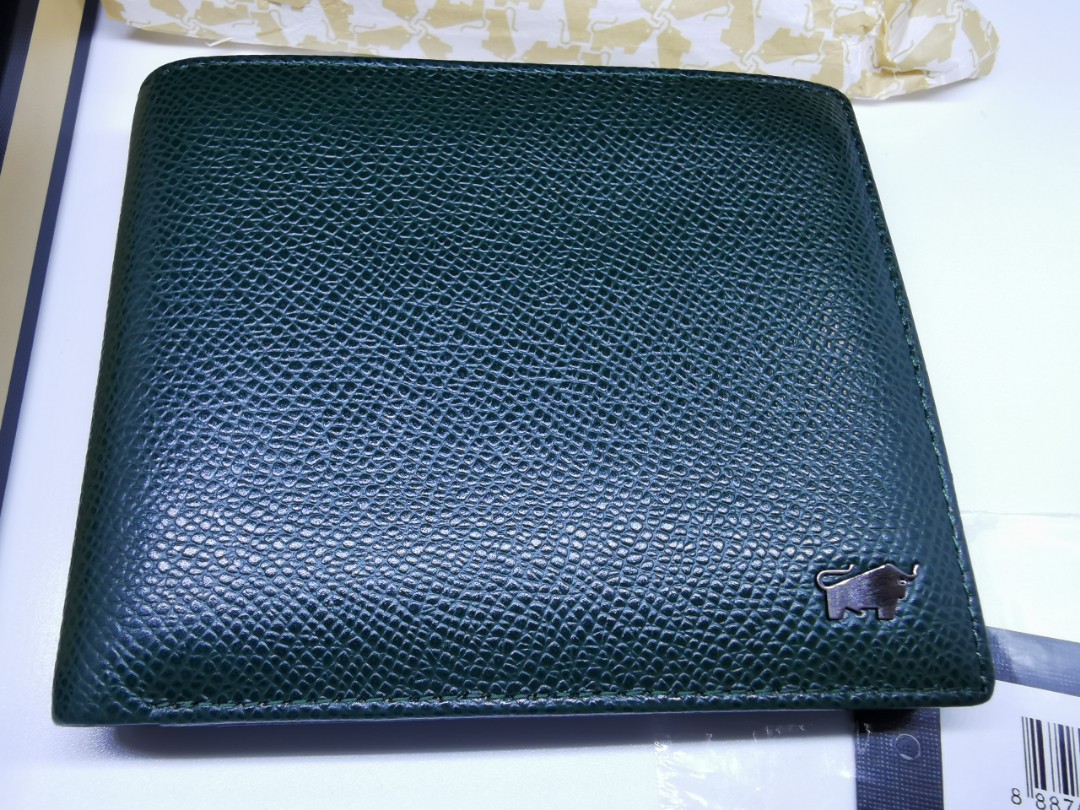Braun Buffel 2019 Dark Green Wallet with Flap Germany Epsom Leather