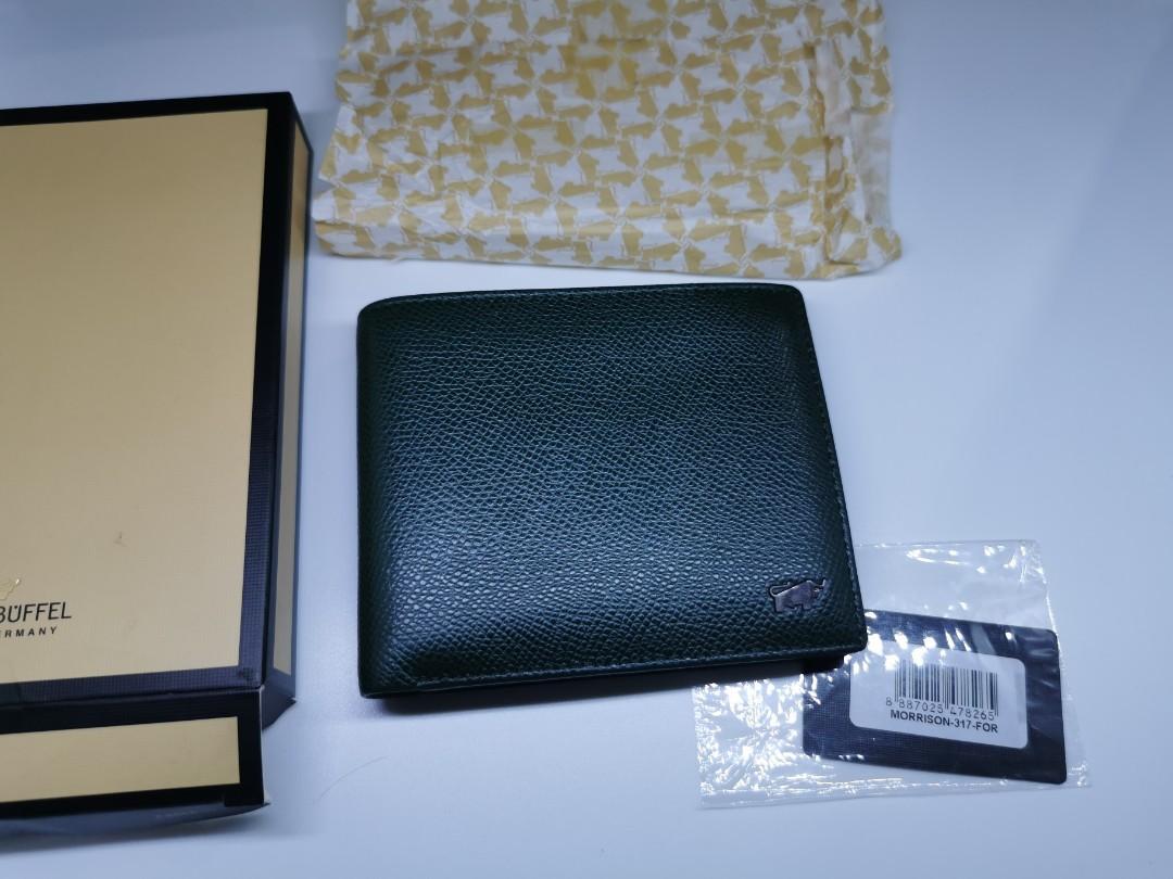 Braun Buffel 2019 Dark Green Wallet with Flap Germany Epsom Leather