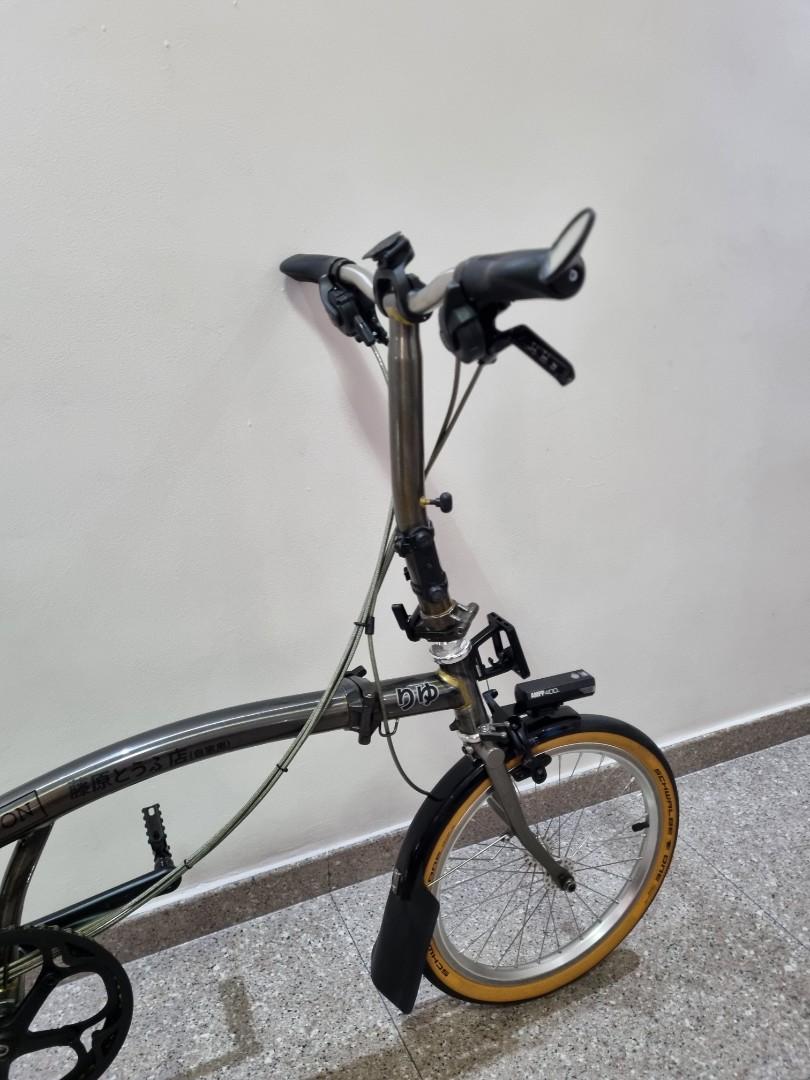 自転車本体 Brompton S6R RAW Lacquer Brompton S6R-X Raw Lacquer titanium superlight with upgrades