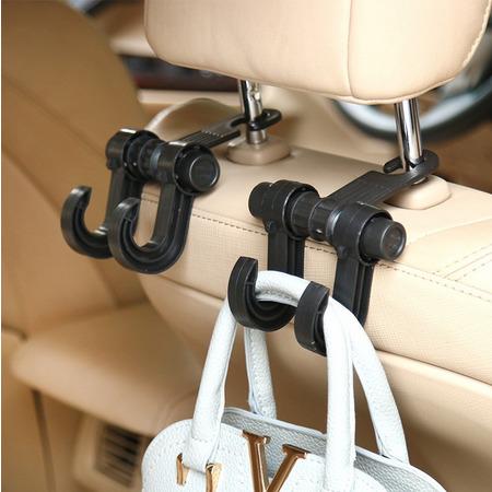 Car Seat Dual Hanger Two Hook Backseat Hooks Vehicle Hanger Strong Bearing  Vehicle Universal Holder