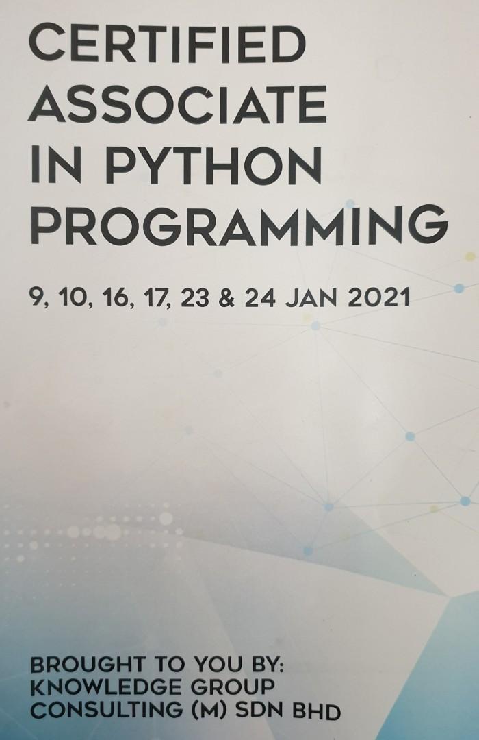 Certified Associate in Python Programming, Textbooks on Carousell