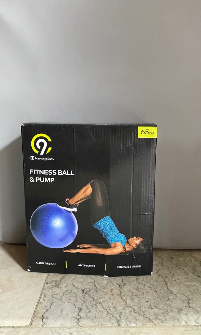 Champion Fitness Ball without Pump, Sports Equipment, Exercise