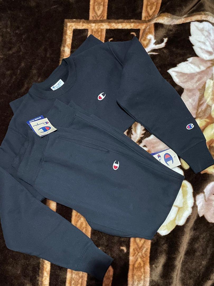 Champion blue cheap sweat suit