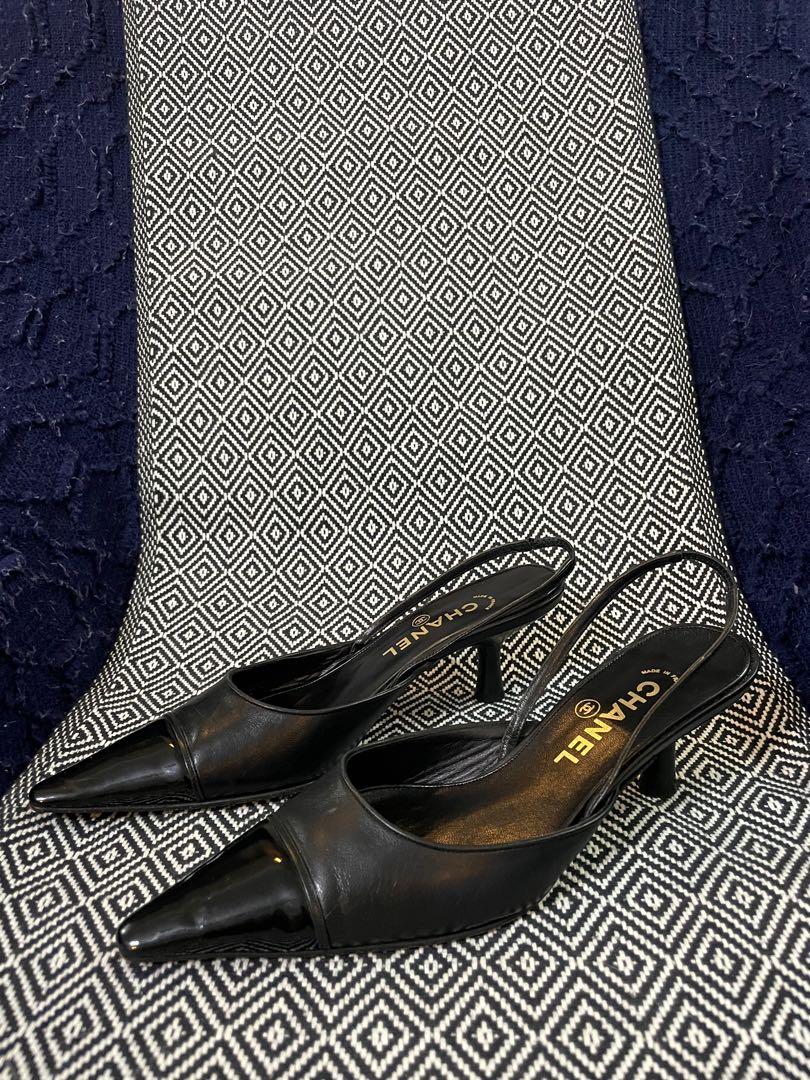 Chanel kitten heels cheap
