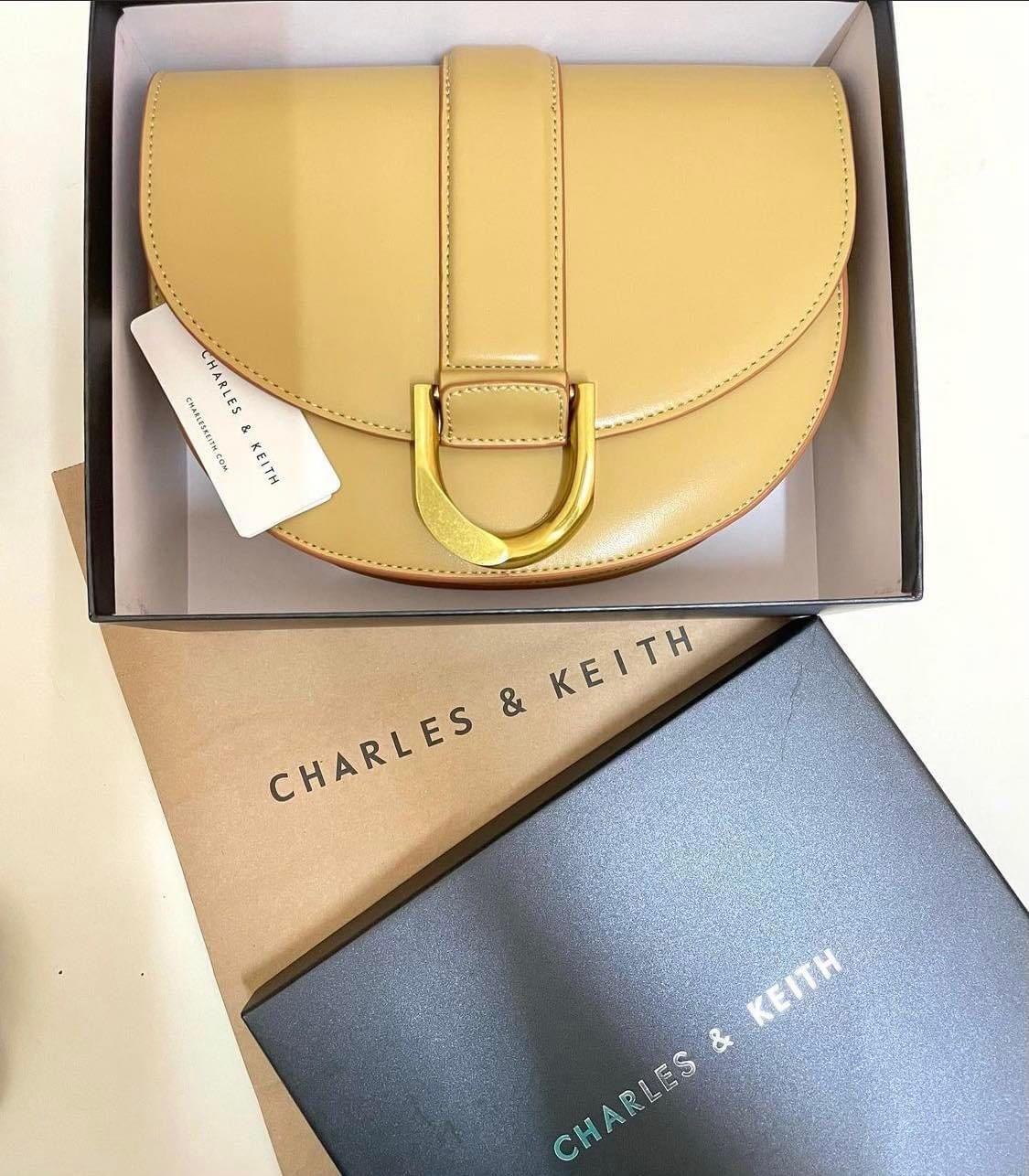 Charles Keith Gabine Saddle Shoulder Bag Women s Fashion Bags