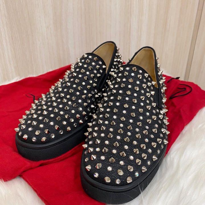 Christian Louboutin Black Roller-boat Men's Flat Shoes, Luxury, Bags &  Wallets on Carousell