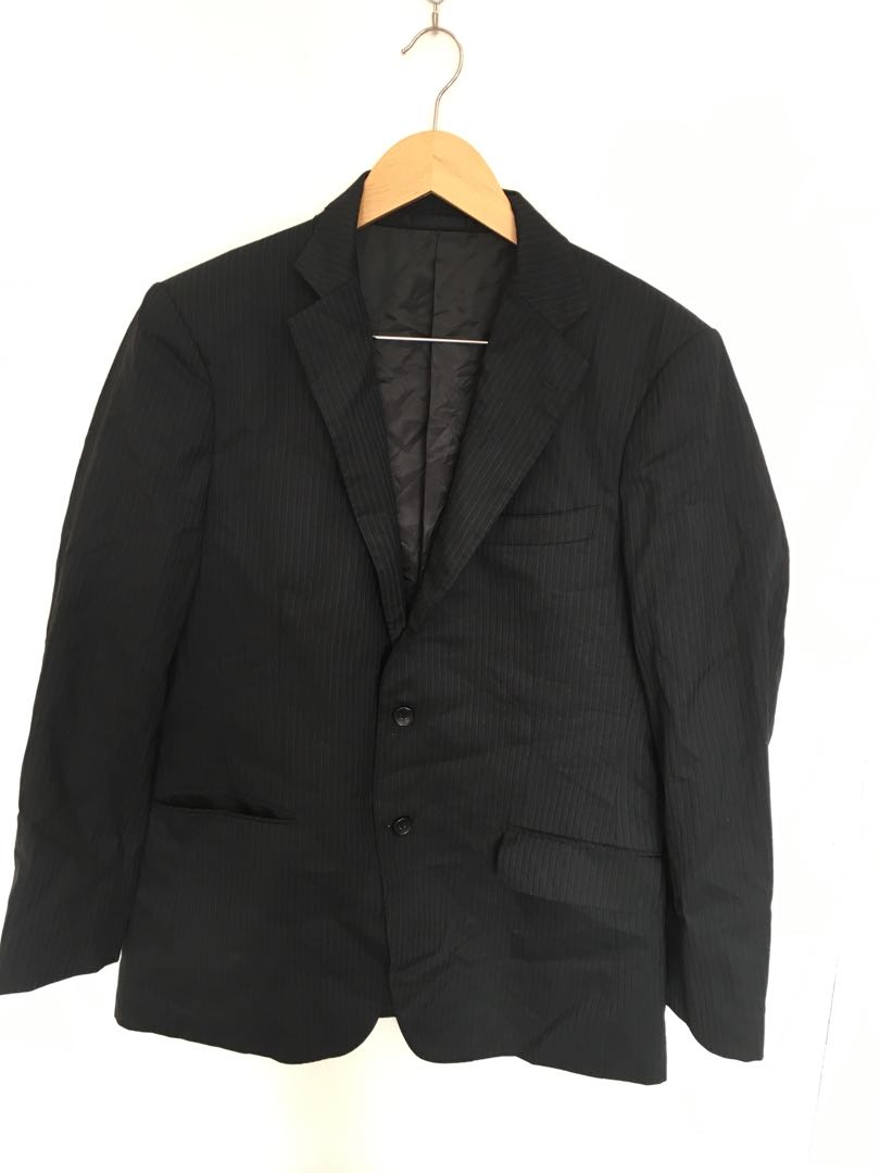 christian orani black striped blazer, Men's Fashion, Coats, Jackets and ...