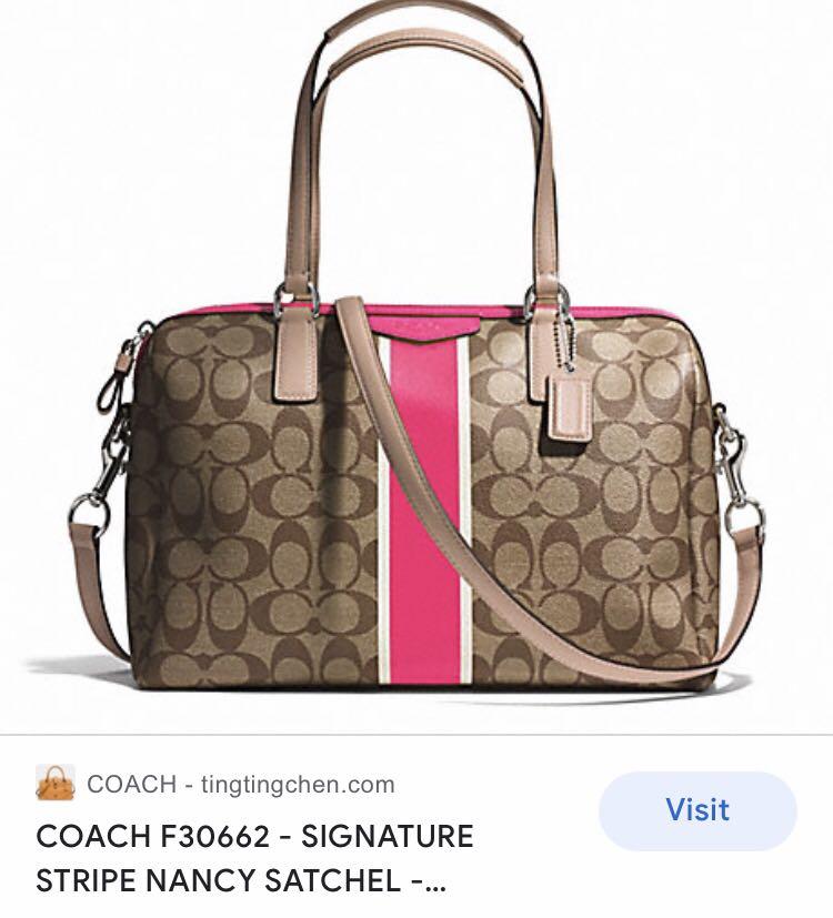 Coach nancy satchel store
