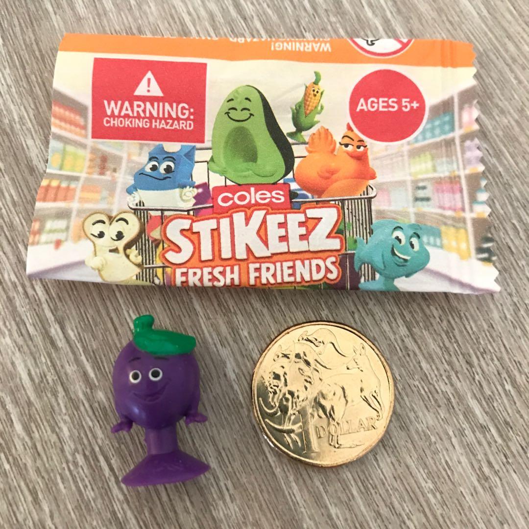 Coles Fresh Stikeez, Hobbies & Toys, Toys & Games on Carousell