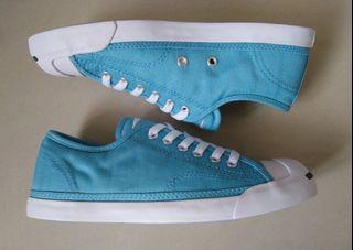 全新CONVERSE女子 Jack Purcell 開口笑帆布鞋，尺寸 US7 (24cm)