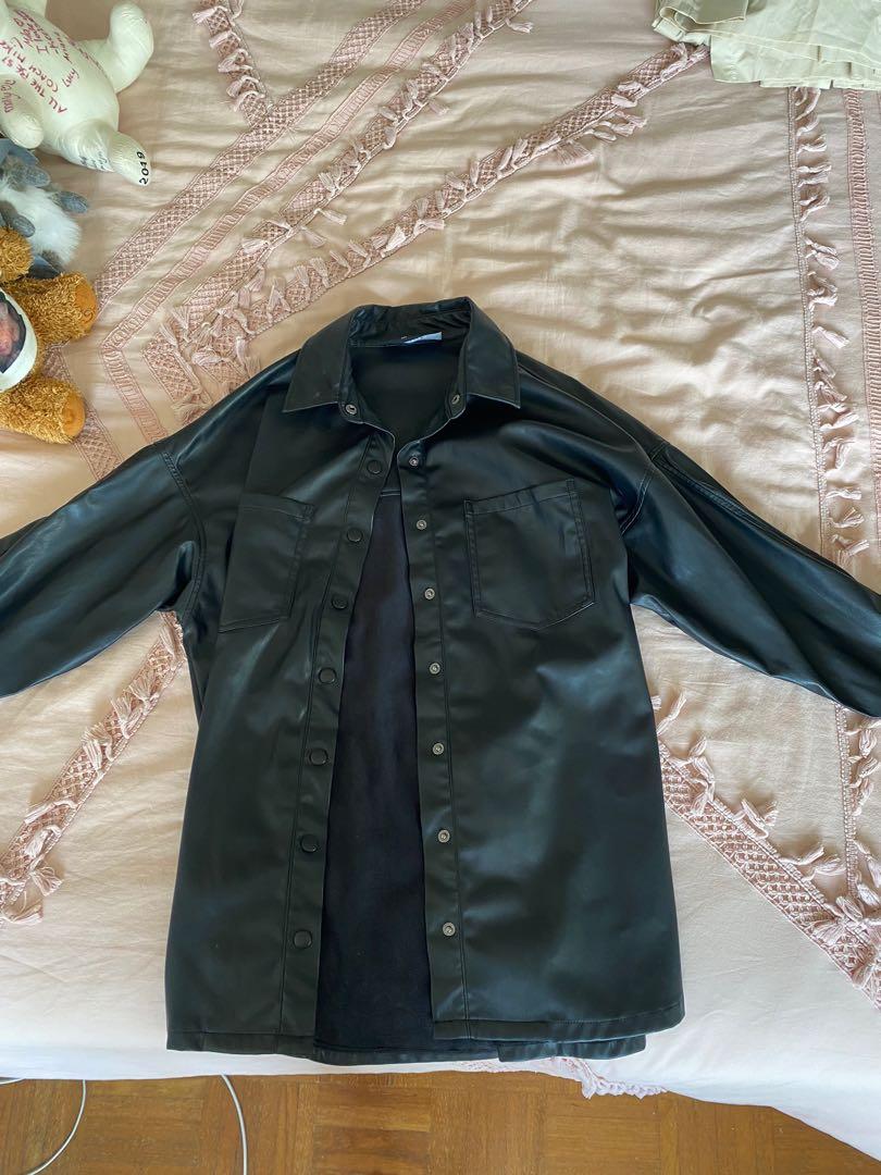 decjuba leather jacket Men s Fashion Tops Sets Formal Shirts