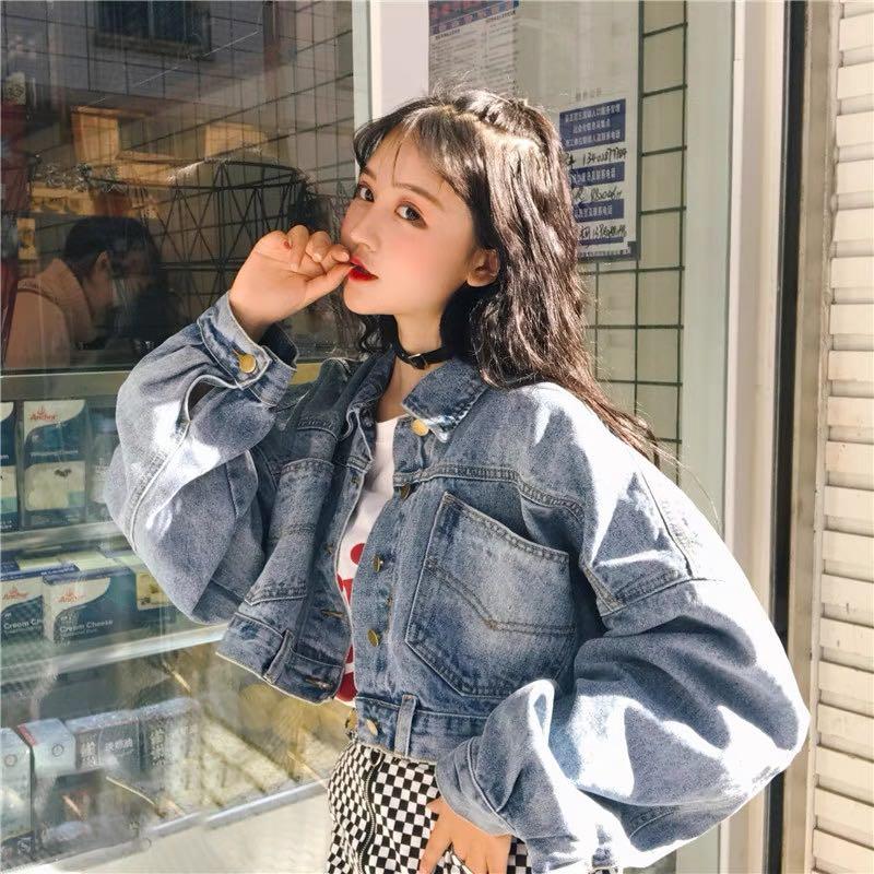 Denim Jeans Jacket Crop Top Outwear Women s Fashion Coats