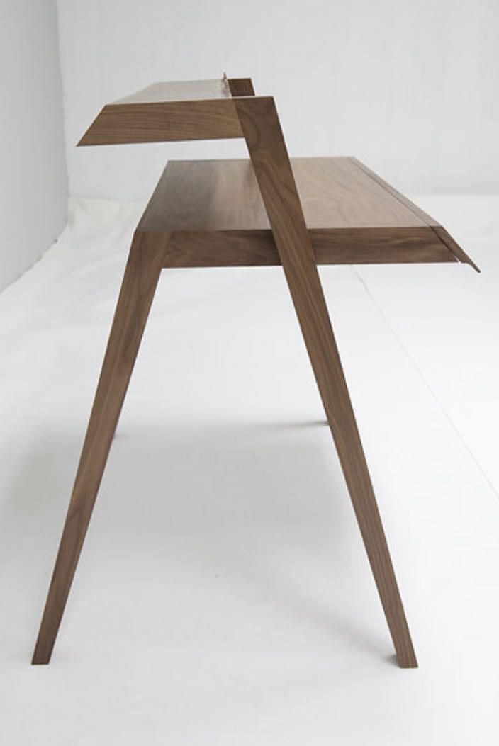 DESK. Designer solid walnut desk by Nathan Yong, Furniture & Home