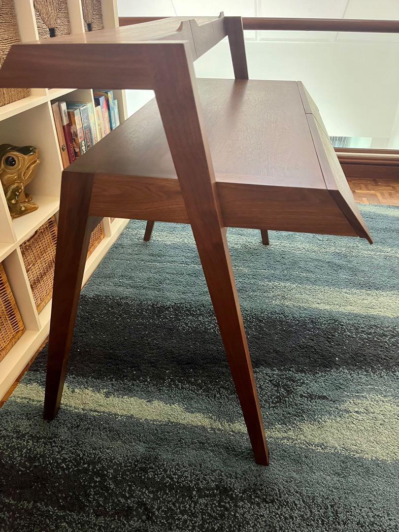 DESK. Designer solid walnut desk by Nathan Yong, Furniture & Home