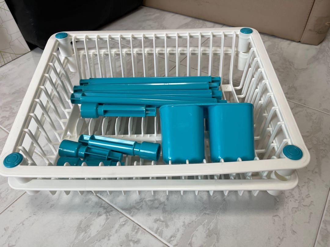 Turquoise Dish-drying rack, Furniture & Home Living, Kitchenware ...