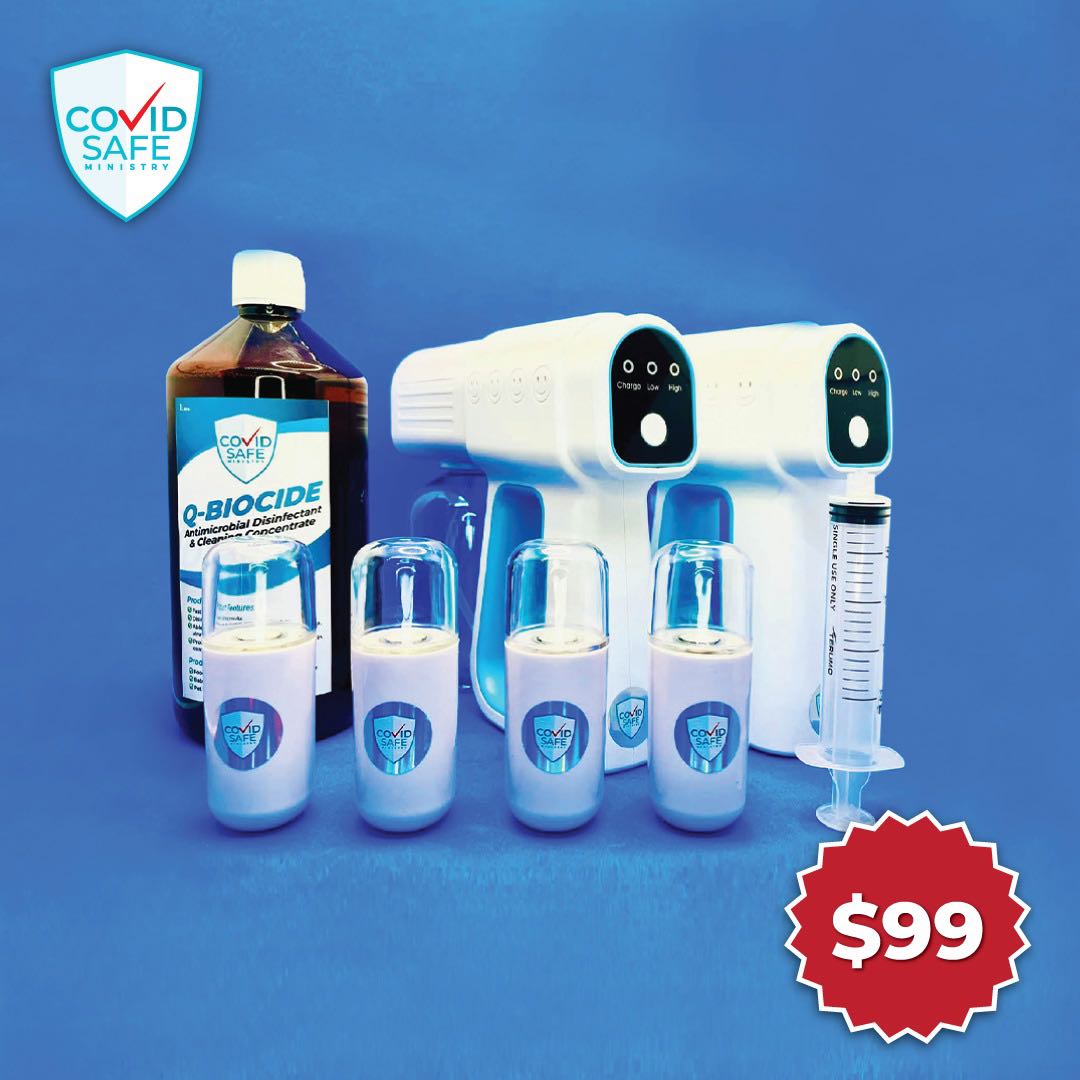 90L Disinfecting Solution + 6 Free Disinfectant Spray Guns + Same Day