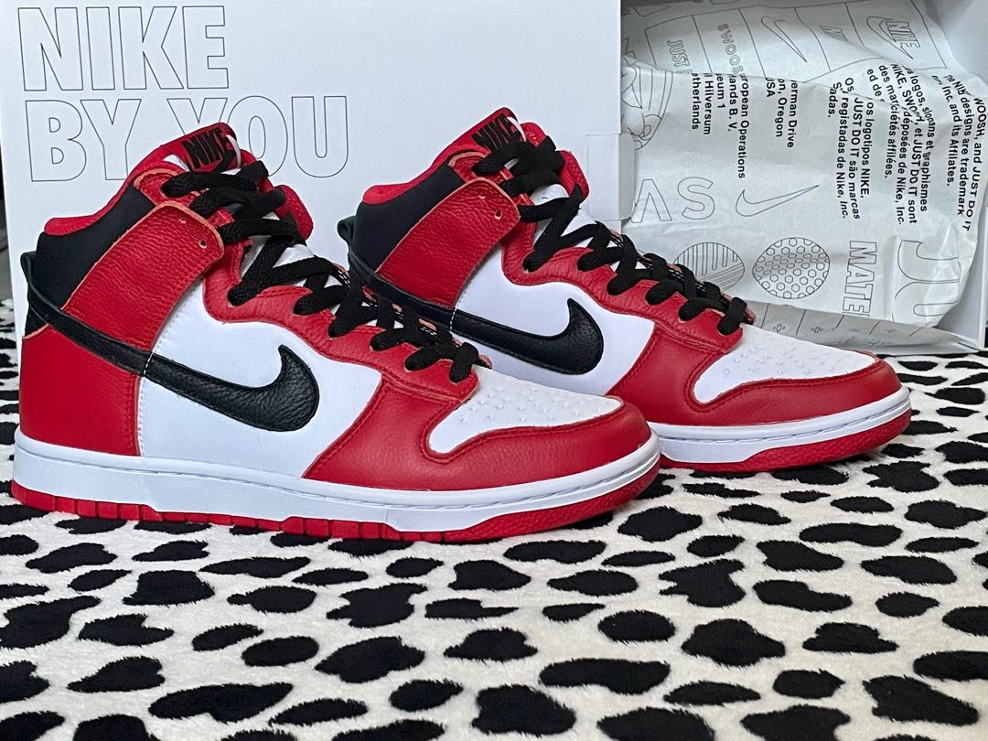 Dunk High Chicago By Nike By Men's Fashion, Footwear, Sneakers on Carousell