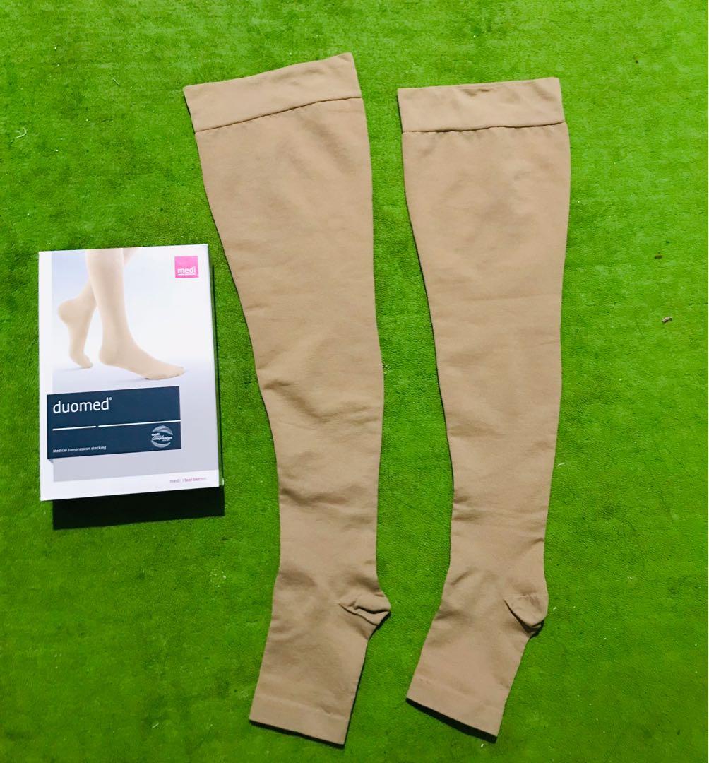 Duomed Medical Compression Stocking Thigh High / Open Toe / Medium Size /  Made in Germany, Health & Nutrition, Braces, Support & Protection on  Carousell