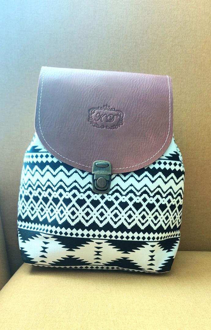 Elephant print backpack top