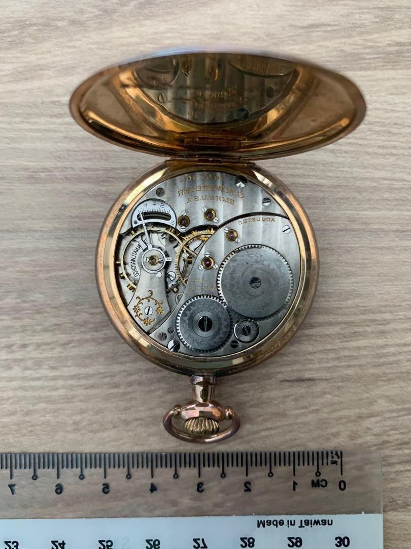 Elgin gold 2025 plated pocket watch