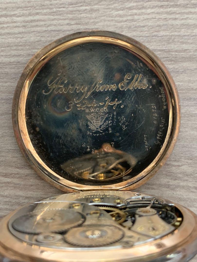 Elgin gold plated watch sale