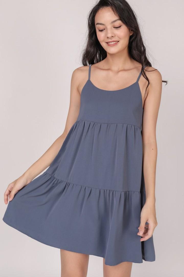 Emmy tiered spag dress clearance