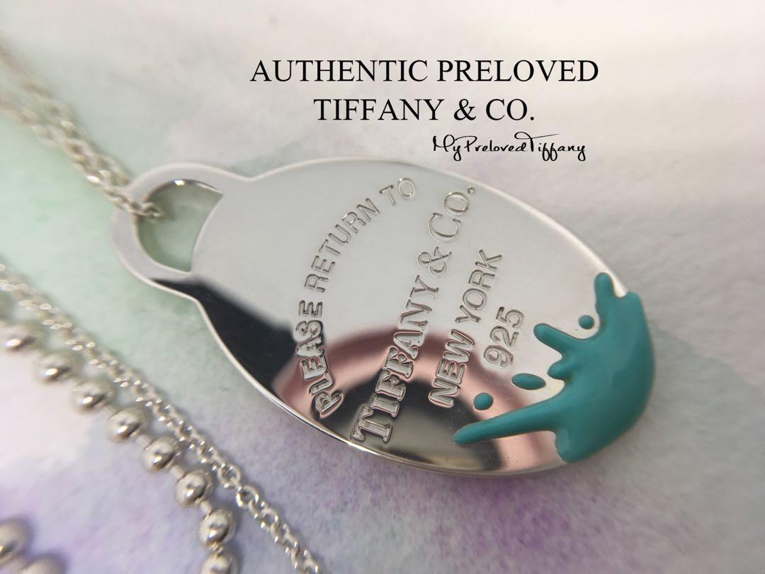 Excellent Authentic Tiffany Co. Return To Tiffany Blue Enamel