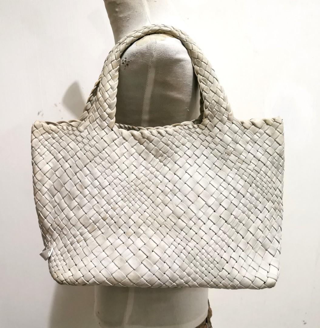 Falorni Italia Tote bag Woven Leather made Italy Cantekk