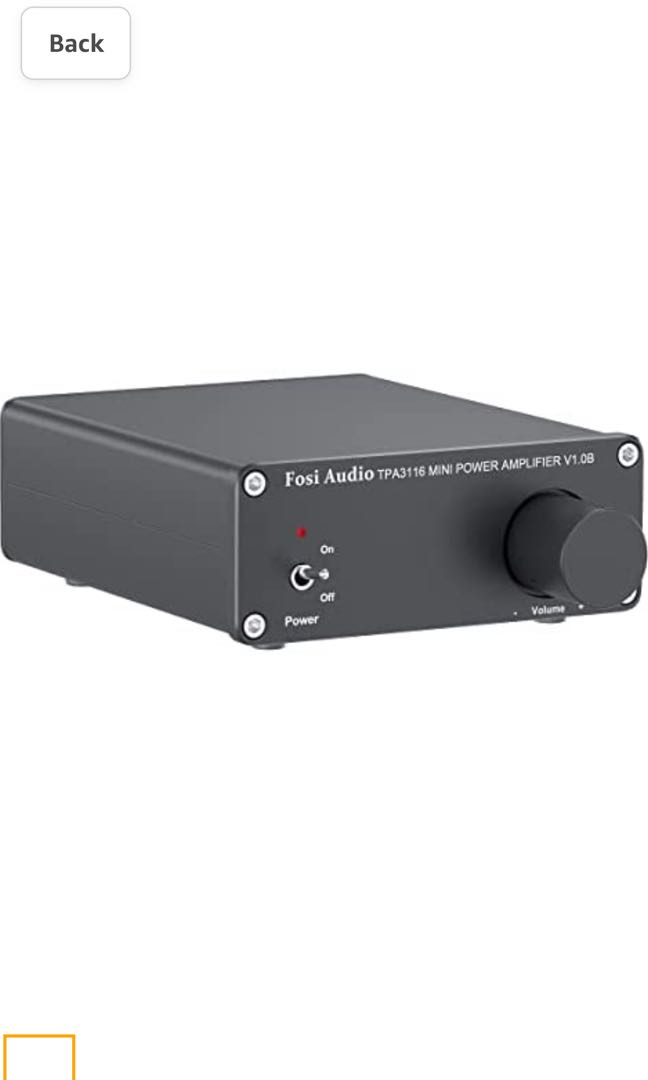Fosi Audio V1.0B 2 Channel Amplifier, Audio, Soundbars, Speakers