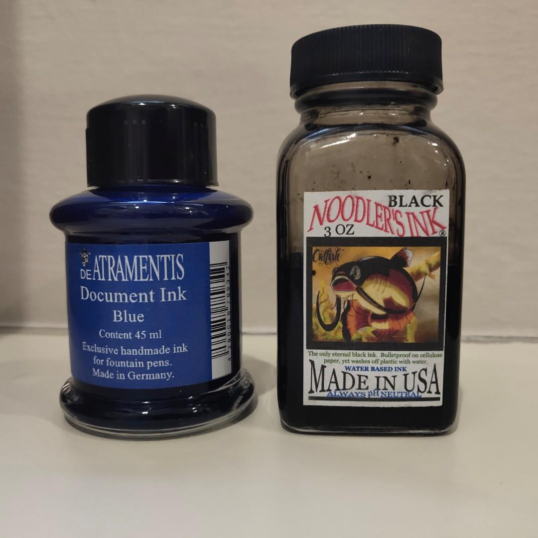 Fountain Pen Ink Noodlers Bulletproof Black De Atramentis Document