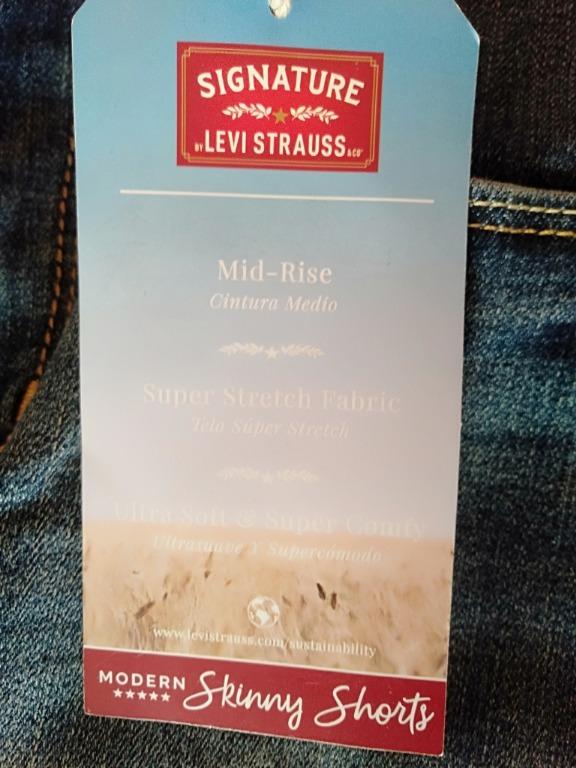 Signature levi strauss sale modern skinny shorts