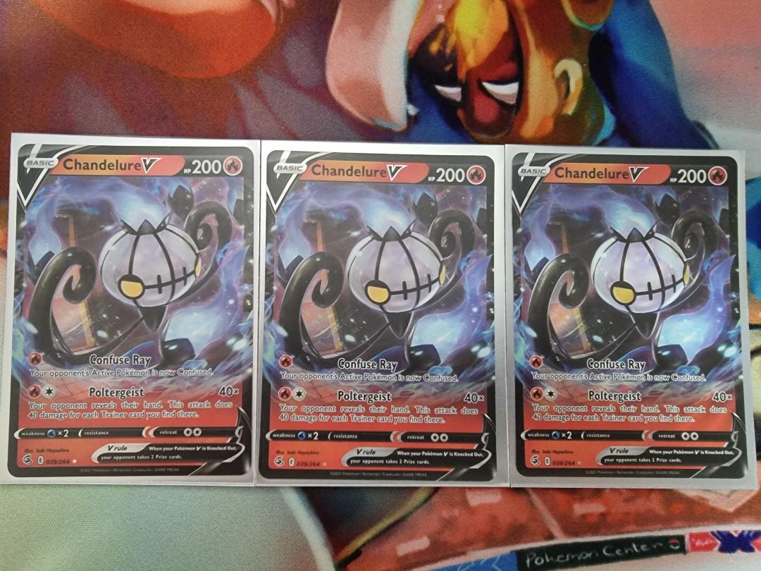 Fusion Strike Chandelure V, Hobbies & Toys, Toys & Games on Carousell