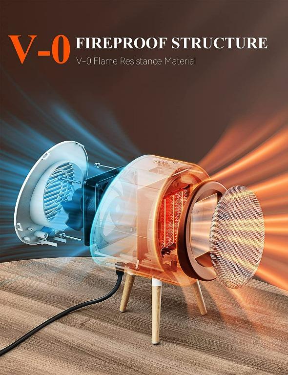 GAIATOP® Space Heater, Energy Efficient Small Space Heater for Bedroom,PTC  Ceramic Electric Space Heater for Office and Home, TV u0026 Home Appliances,  Air Conditioners u0026 Heating on Carousell