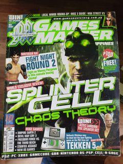 GAMES MASTER MAY 2005 | MANNY PACQUIAO FIGHT NIGHT ROUND 2 / SPLINTER CELL COVER