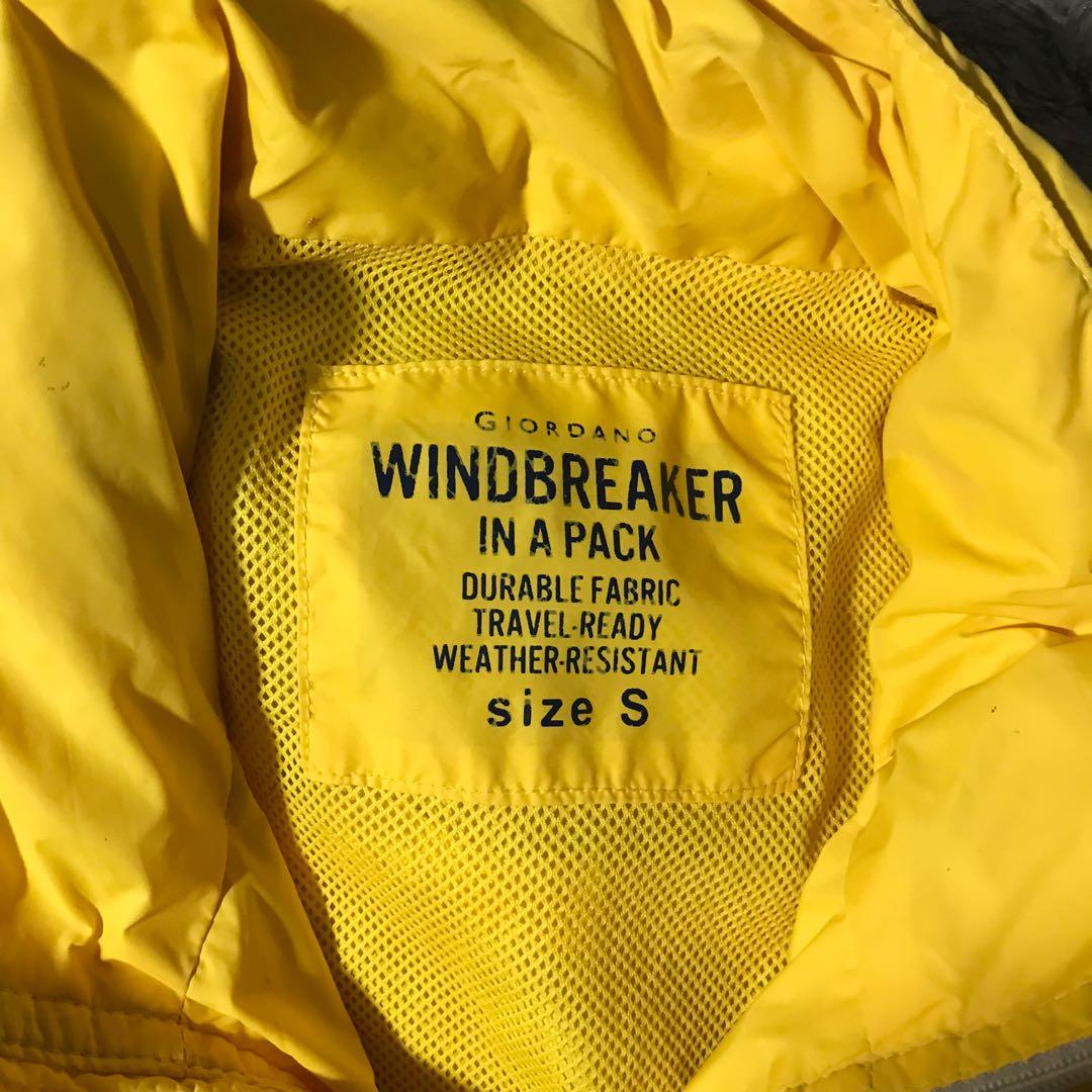 yellow black windbreaker
