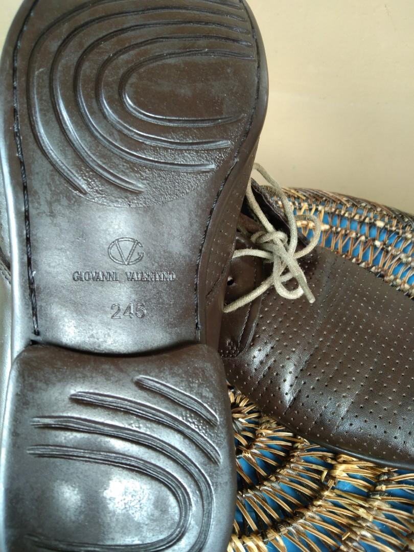 GIOVANNI VALENTINO LEATHER SHOES Men s Fashion Footwear Casual Shoes on Carousell