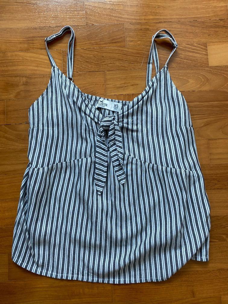 Hollister tie front top hot sale