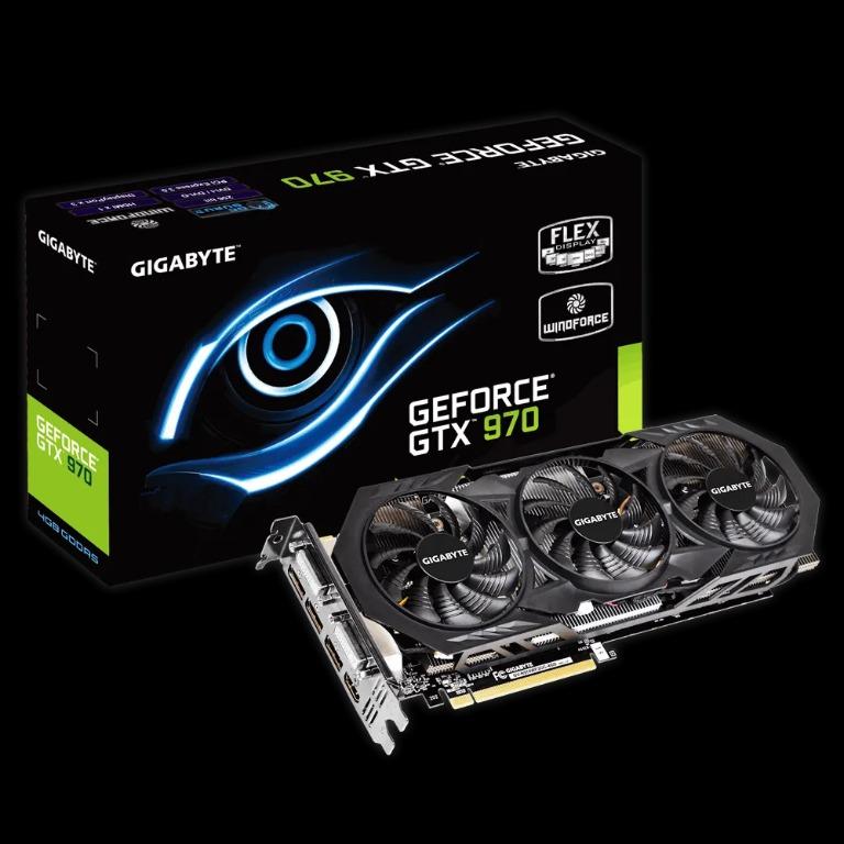 GTX 970 Nvidia Geforce Gigabyte Windforce 3X Gaming Graphics Card