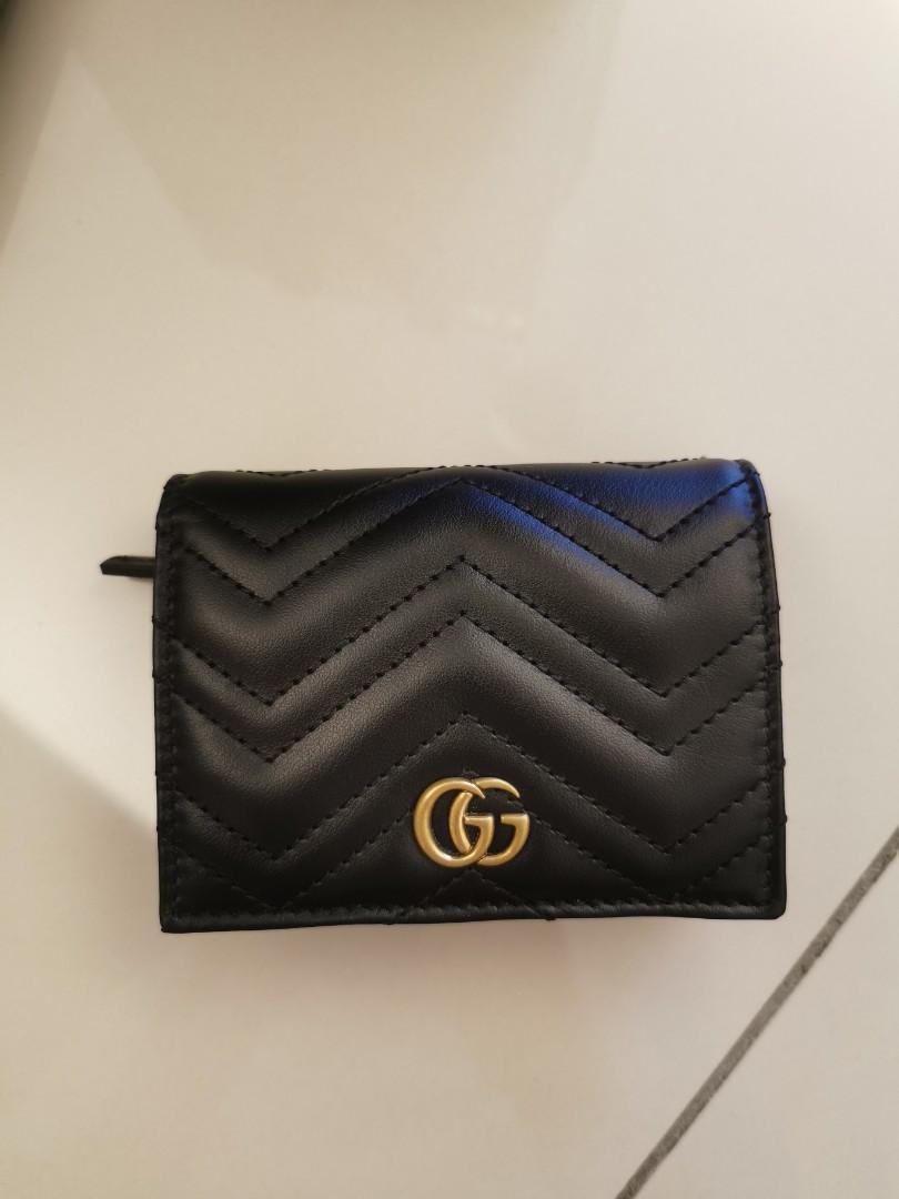 Gucci marmont online quilted leather wallet